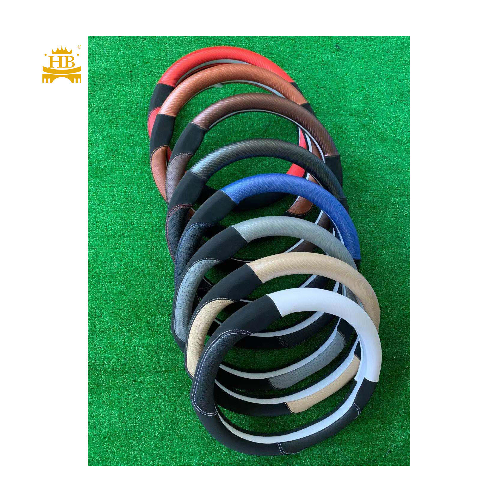 HFC01 Car Steering Wheel Cover - Universal PU Leather Auto Accessory by Guangzhou Hongbao