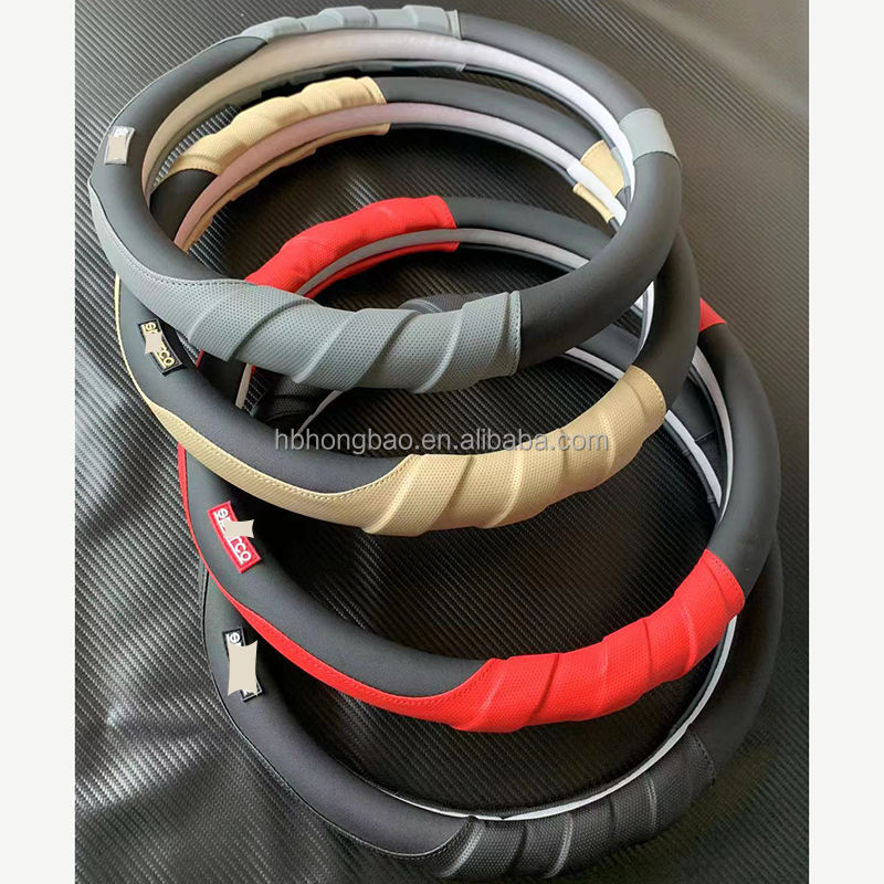 Hot Sale Massage Style Steering Wheel Protection Cover - Universal Fiber Leather Quality Car Steerin